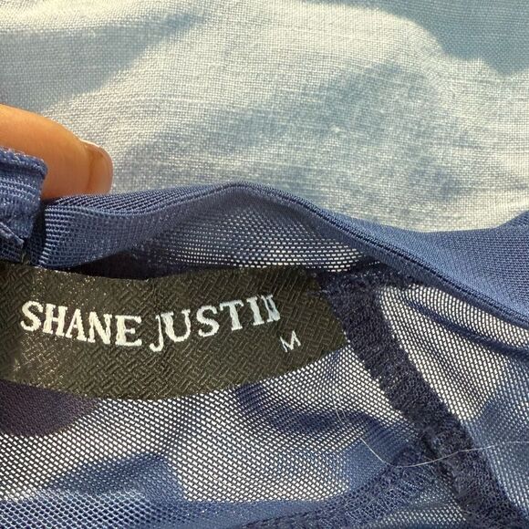 NWT Shane Justin mesh bodysuit Sz M - Picture 8 of 10